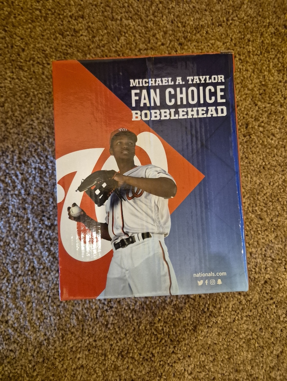 Washington Nationals Michael A. Taylor  Bobblehead - Red, Navy, White New